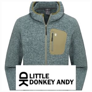 Little Donkey Andy Polar Fleece Warm Running Hooded Jacket Size Large